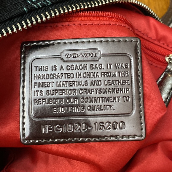 EUC/Coach Poppy Lurex Luxey Glam Satchel 16200, Metallic - Picture 8 of 11